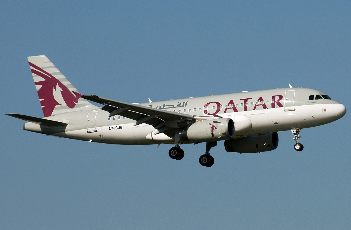 Airbus A319-100 Qatar Airways. Photos and description of the plane