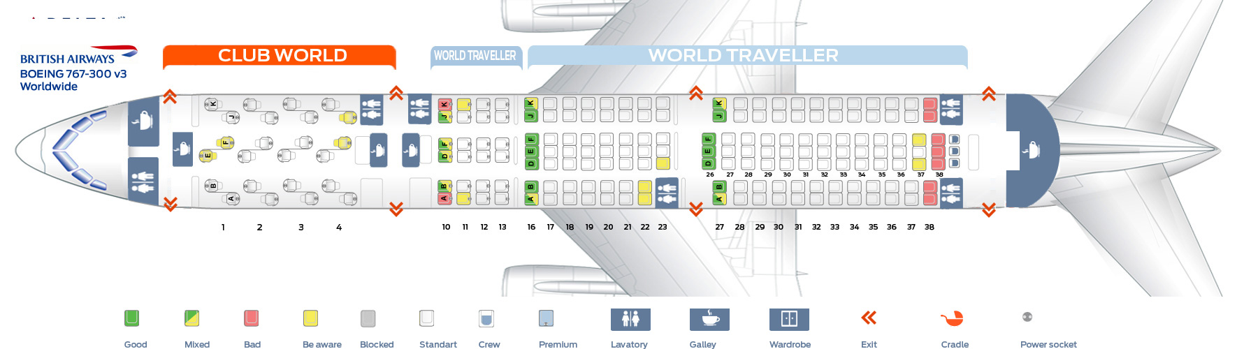 767 Jet Seating Chart