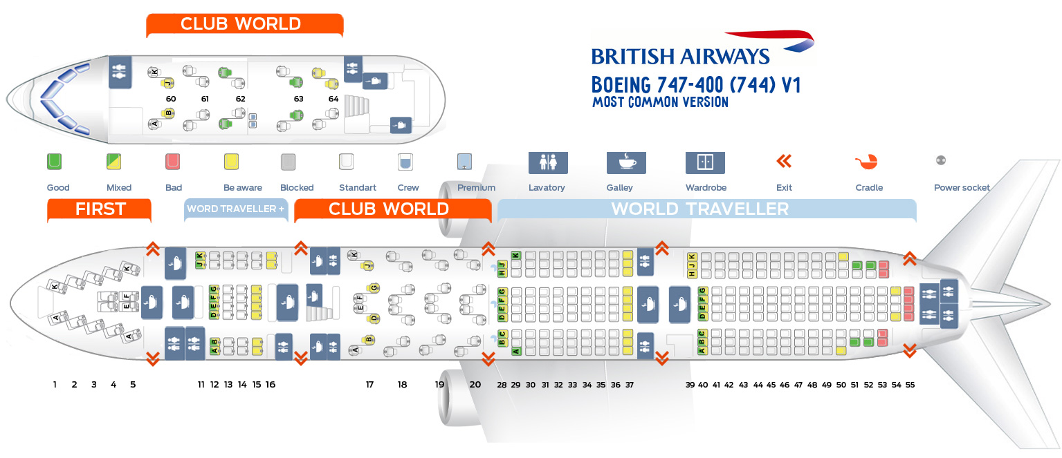 747 Plane Seating Chart