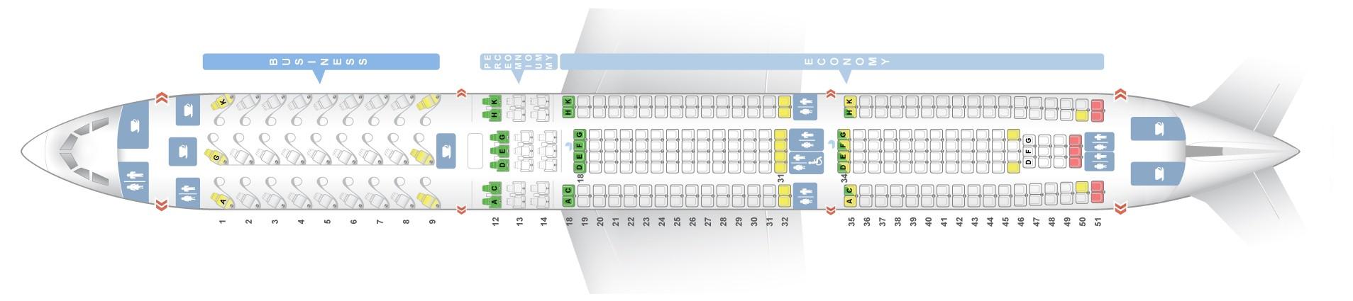 Seat Map Airbus A330 300 Air Canada Best Seats In Plane