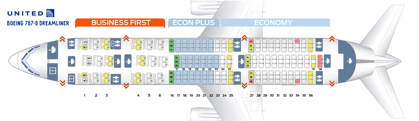 Dreamliner Seating Chart