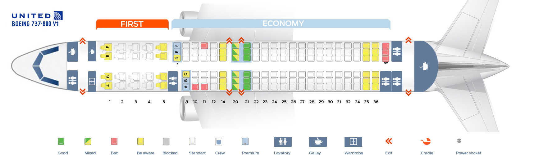 Delta 134 Seating Chart