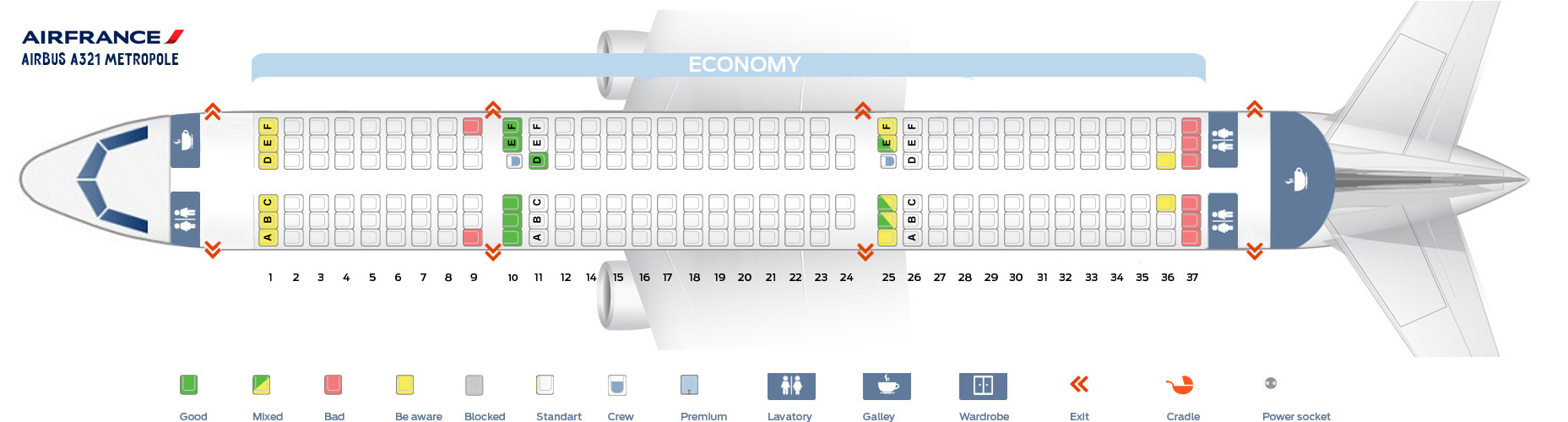 Air France Seating Chart