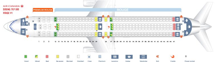 Схема мест на boeing 767 Схема мест на boeing 767