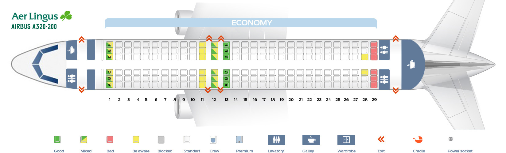 Airbus 320 Seating Chart