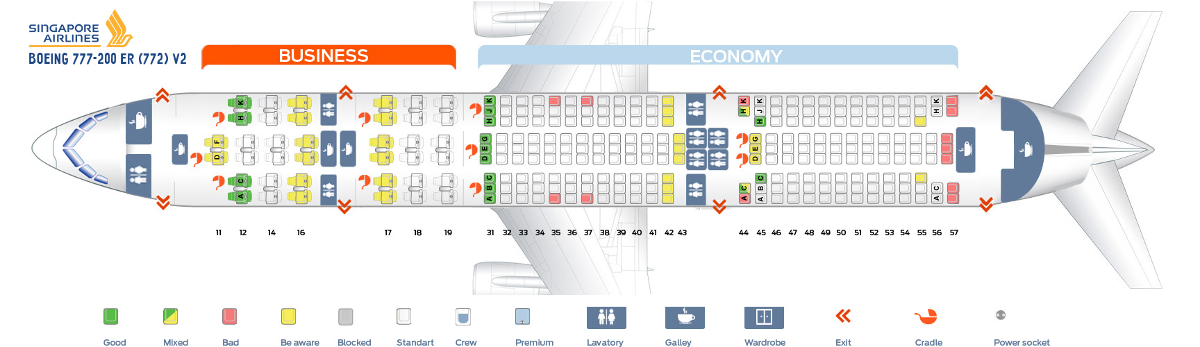 777 200 Seating Chart