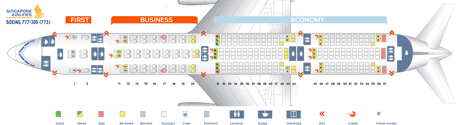 Seat Map Boeing 777 300 Singapore Airlines Best Seats In