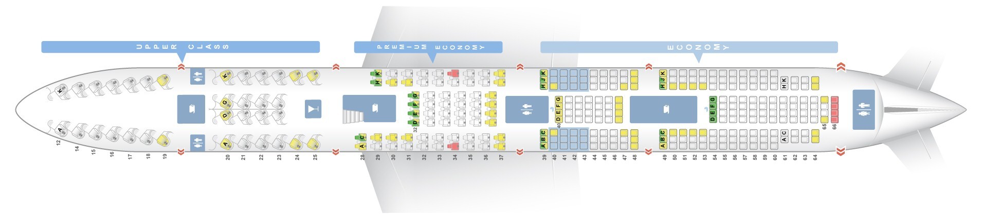 Boeing 747 Seating Chart