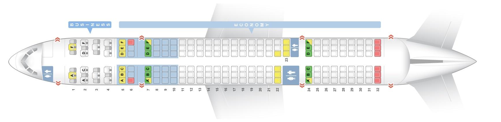 Aer Lingus Airplane Seating Chart