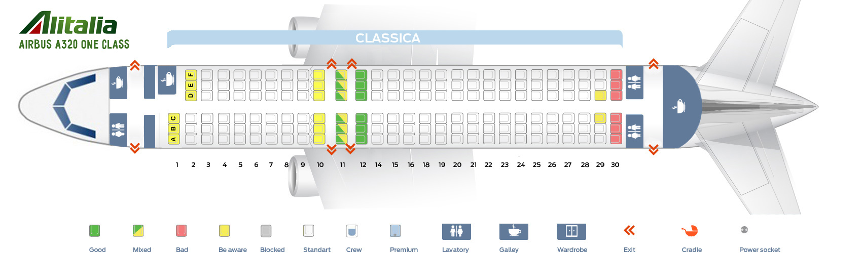 Alitalia Airlines Seating Chart