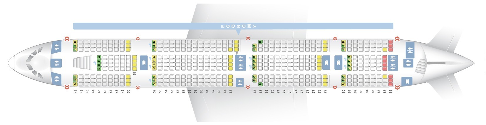 Airbus A380 Seating Chart