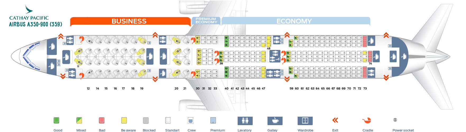 Cathay Pacific Flight Seating Chart