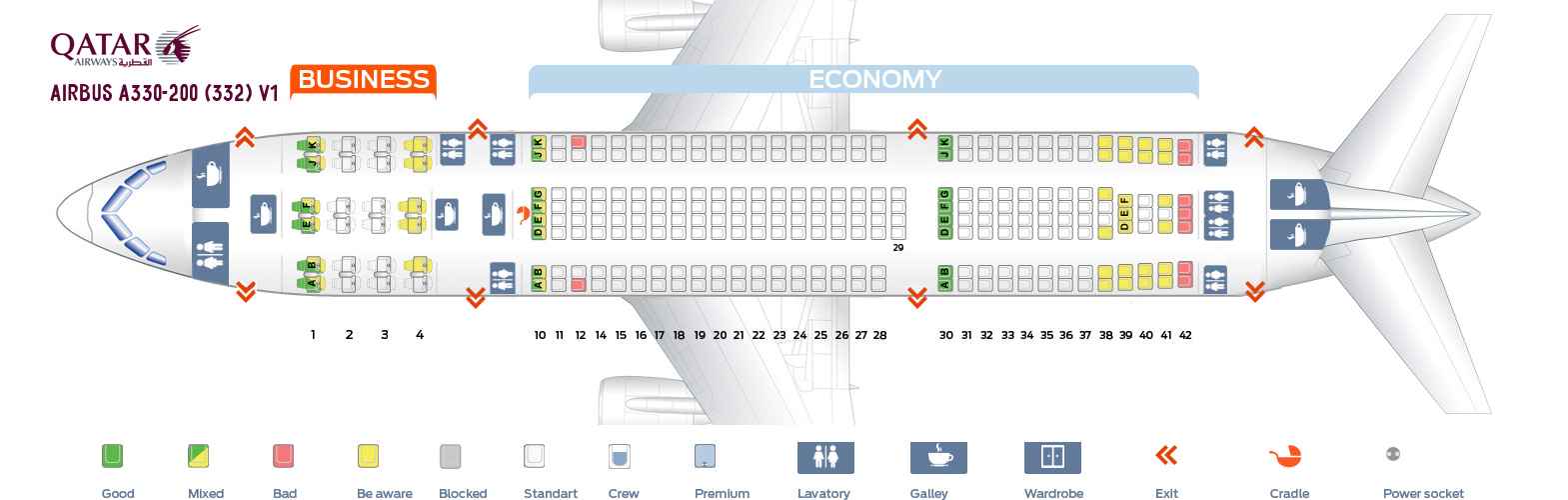 Jet Airways Airbus A330 200 Seating Chart