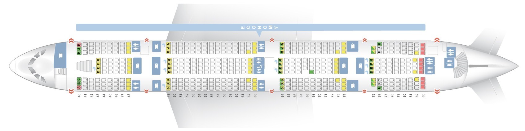Seat Map Airbus A Etihad Airways Best Seats In The Plane
