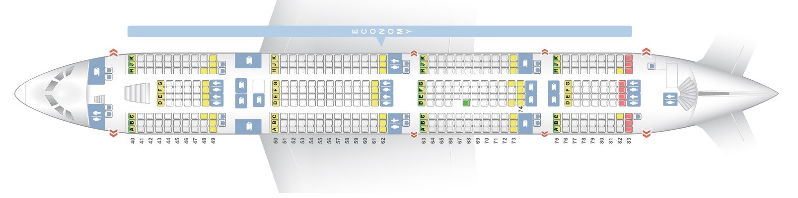 Airbus A380 Jet Seating Chart