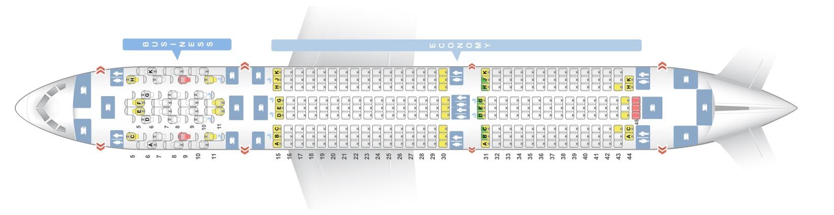 Dreamliner Seating Chart