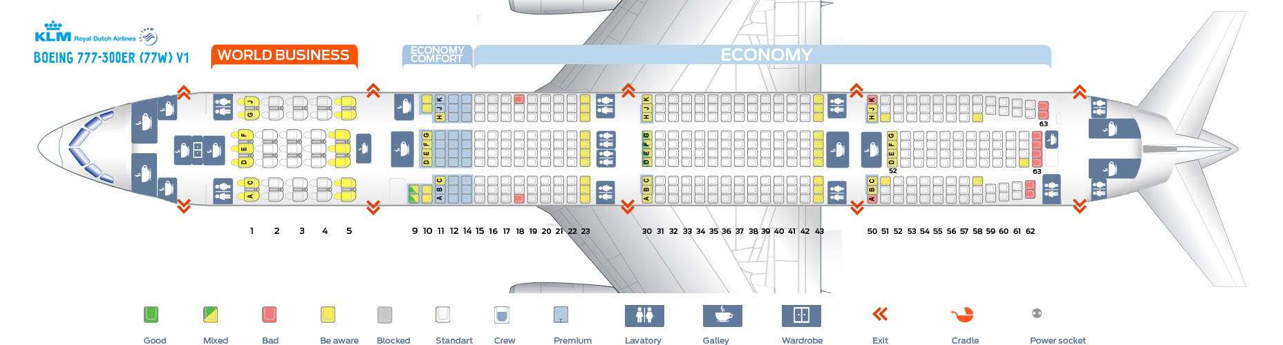 Klm Plane Seating Chart