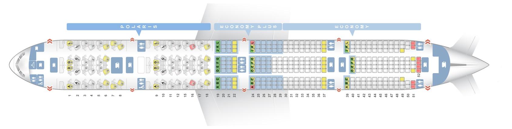 Seat Map Boeing 777 300 United Airlines Best Seats In The
