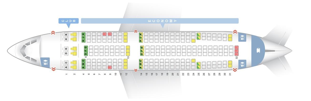 Seat Map Airbus A310 300 Air Transat Best Seats In The Plane