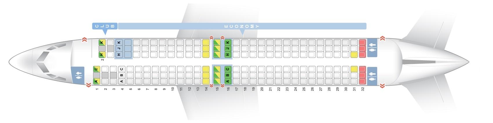Seat Map Boeing 737 800 Air Transat Best Seats In The Plane