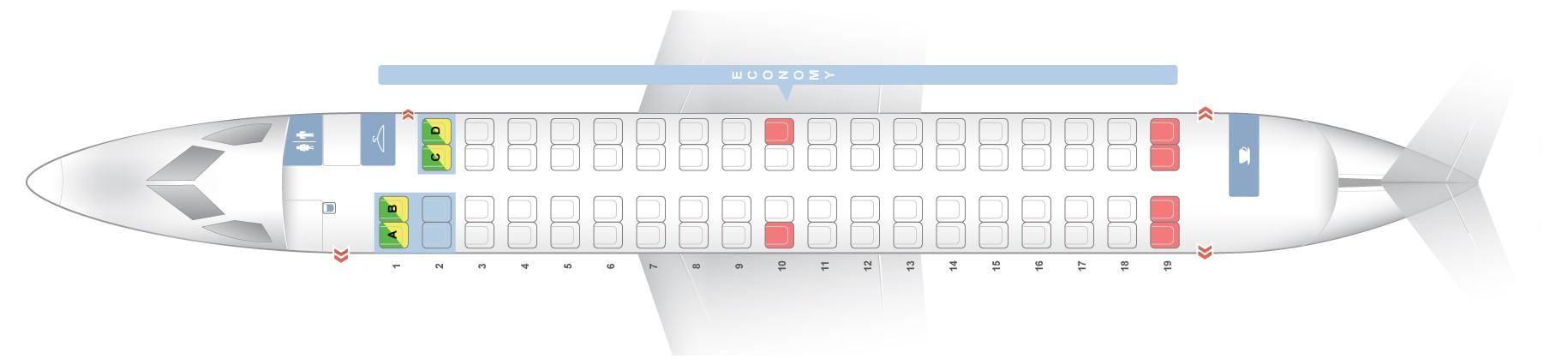 Dh4 Seating Chart Air Canada