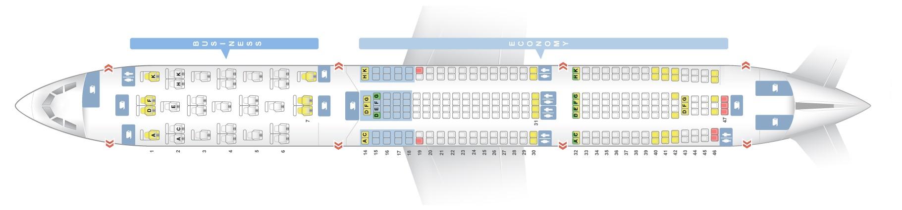 Airbus Industrie A330 300 Seating Chart