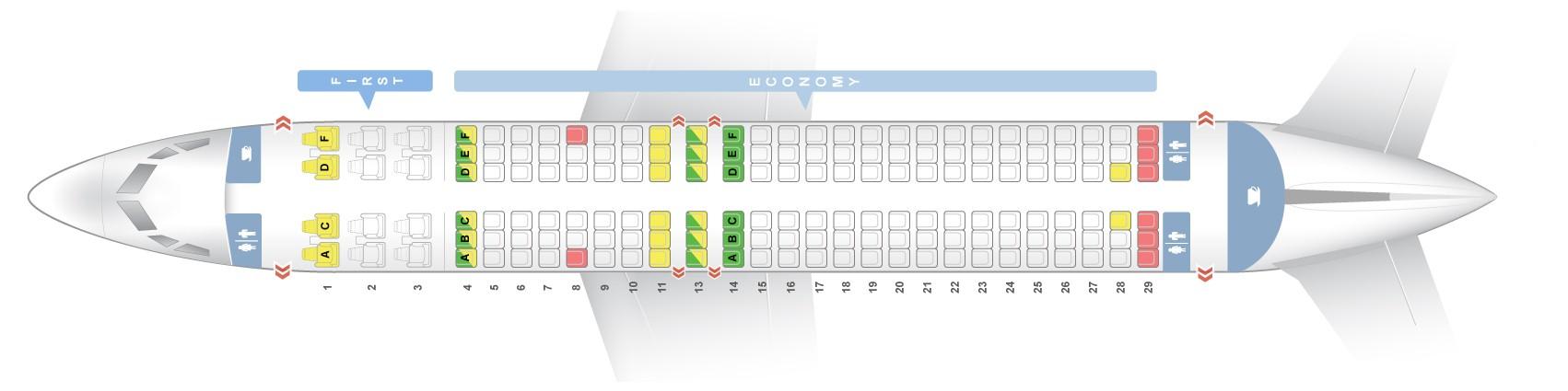Sun Country First Class Seating Chart