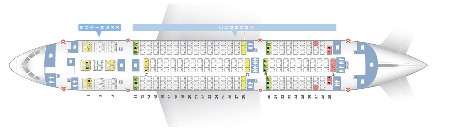 Seat Map Boeing 787 8 Dreamliner Air India Best Seats In