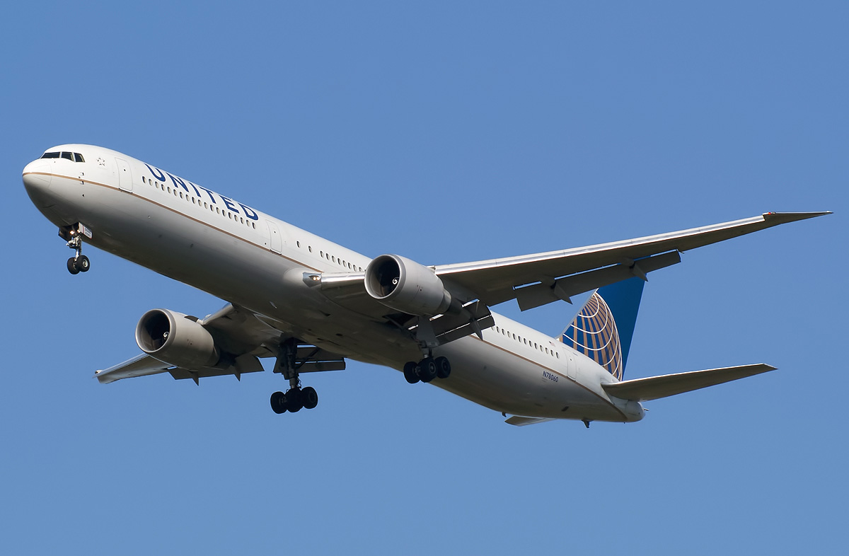 Boeing 767-400 United Airlines. 
