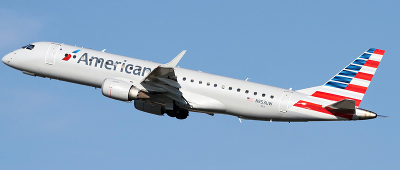 Seat map Embraer ERJ-190 “American Airlines”. Best seats in the plane