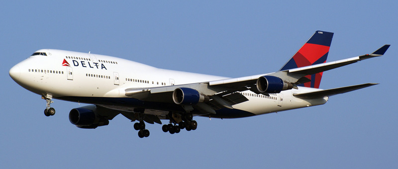 Boeing 747-400 Delta Airlines. Photos and description of the plane