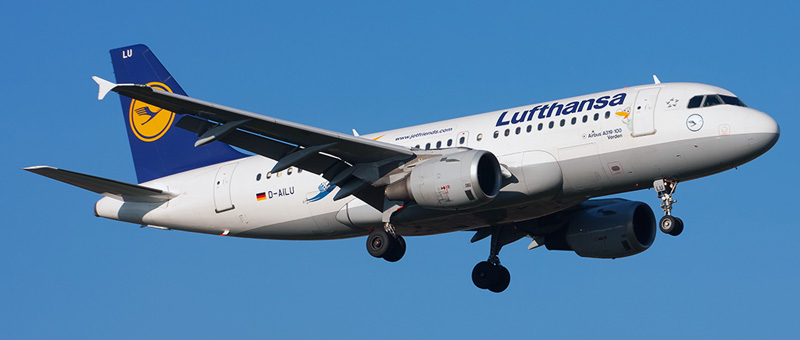 Seat map Airbus A319-100 “Lufthansa”. Best seats in the plane