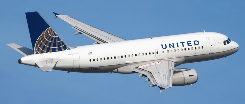 Seat map Airbus A319-100 “United Airlines”. Best seats in the plane