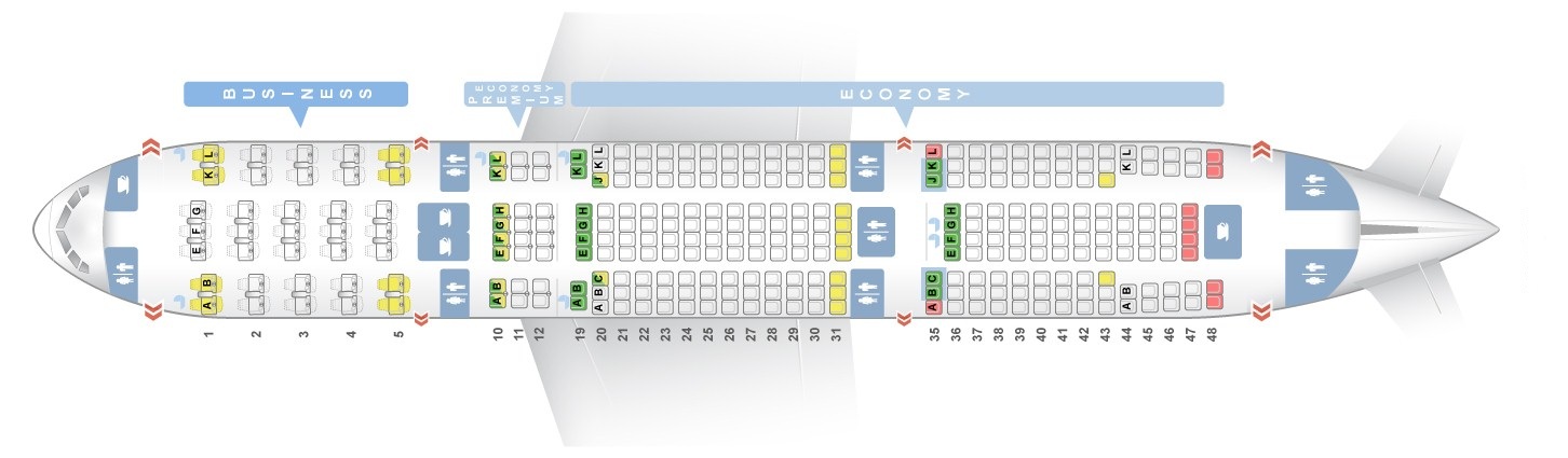 Air France Boeing 777-200 Seating Chart