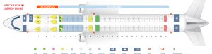 Seat map Embraer ERJ-190AR Air Canada. Best seats in plane