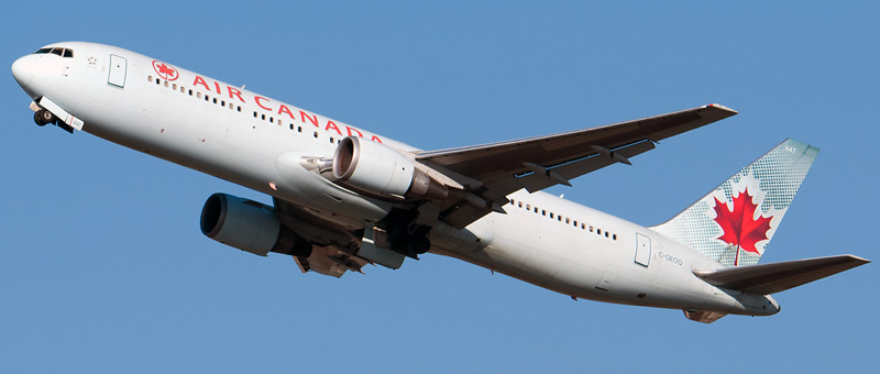 Seat map Boeing 767-300 “Air Canada”. Best seats in the plane