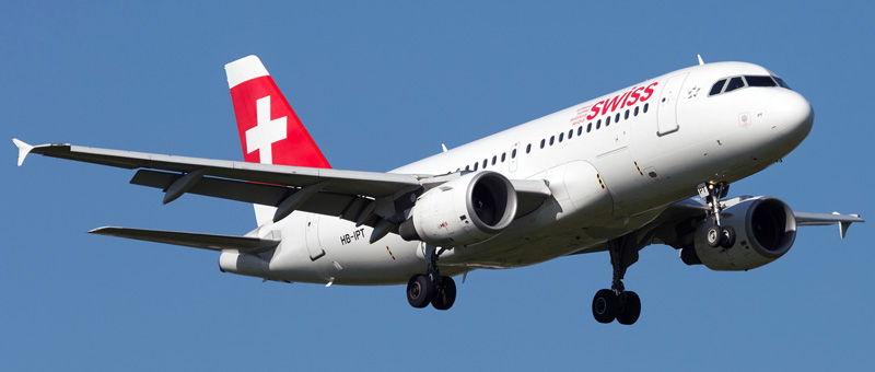 Seat map Airbus A319-100 “Swiss Airlines”. Best seats in the plane