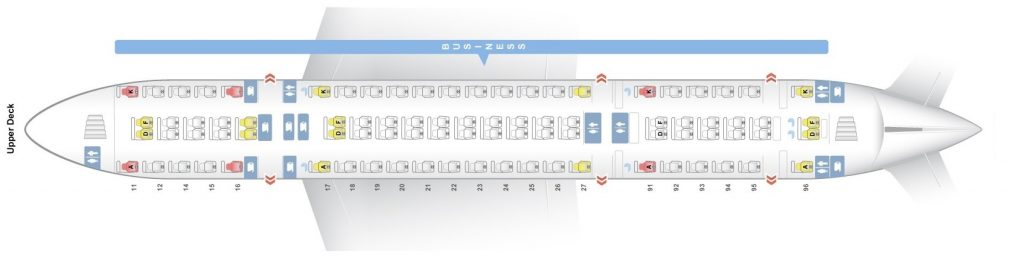 Seat map Airbus A380-800 Singapore Airlines. Best seats in plane