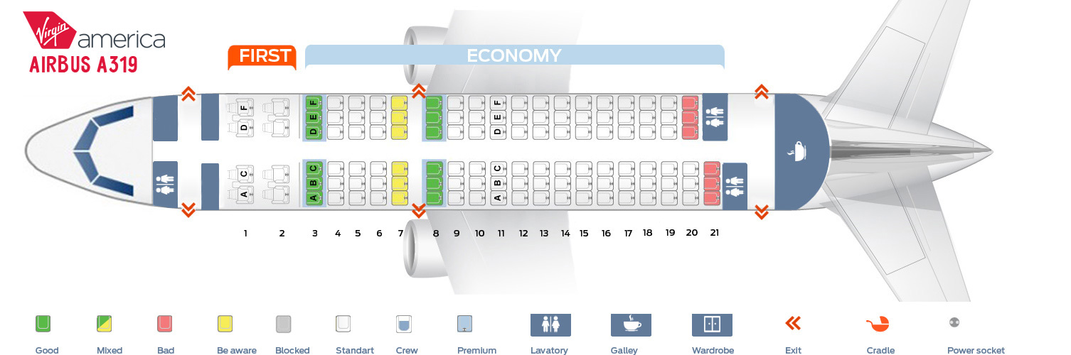 A319 уральские авиалинии схема салона - TouristMaps.ru