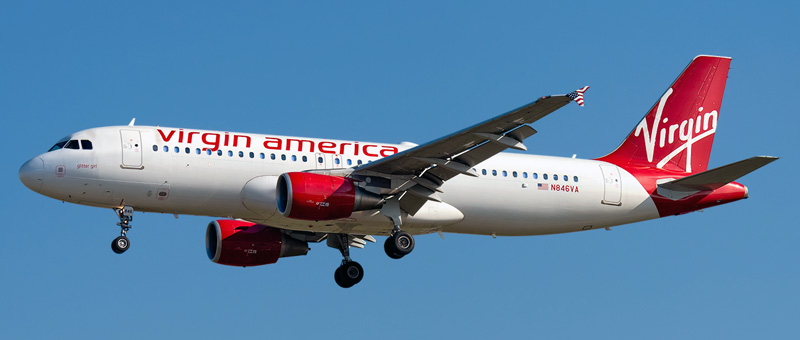 Airbus A320-200 Virgin America. Photos and description of the plane