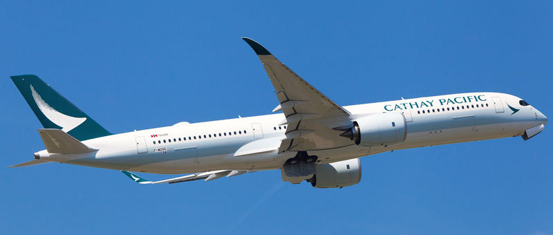 Airbus A350-900 Cathay Pacific. Photos and description of the plane