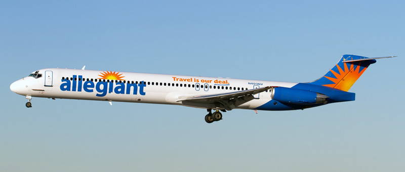 McDonnell Douglas MD-88 Allegiant Air. Photos and description of the plane