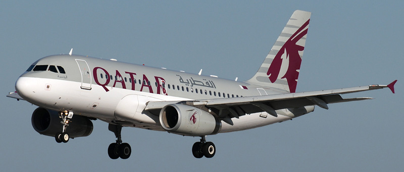 Airbus A319-100 Qatar Airways. Photos and description of the plane