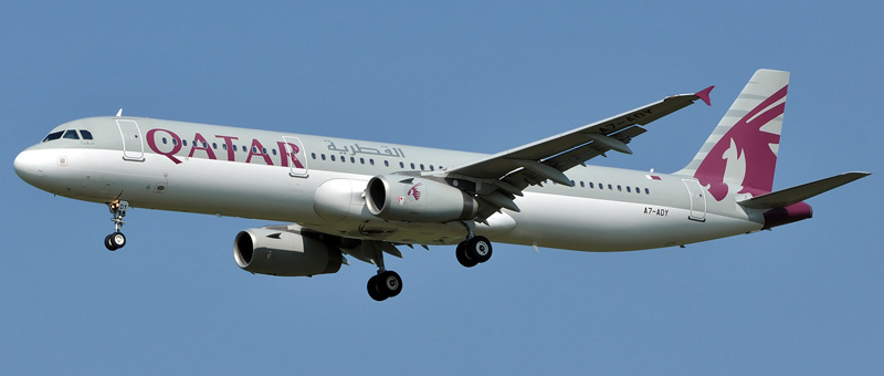 Airbus A321-200 Qatar Airways. Photos and description of the plane