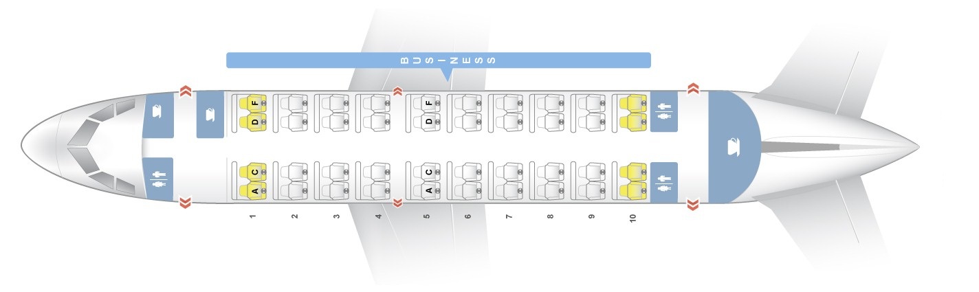 A350 1000 схема салона