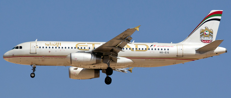 Airbus A320-200 Etihad Airways. Photos and description of the plane