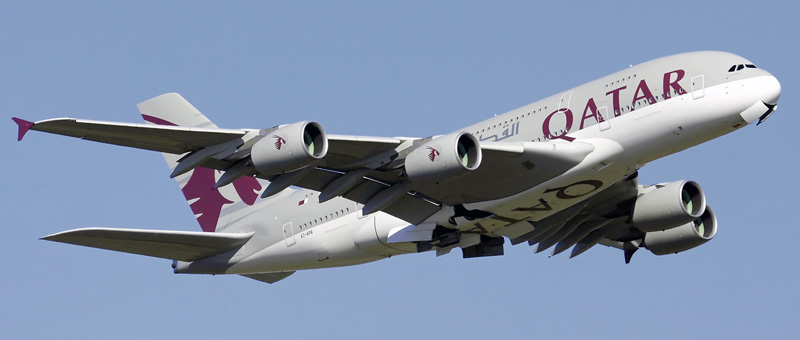 Airbus A380-800 Qatar Airways. Photos and description of the plane