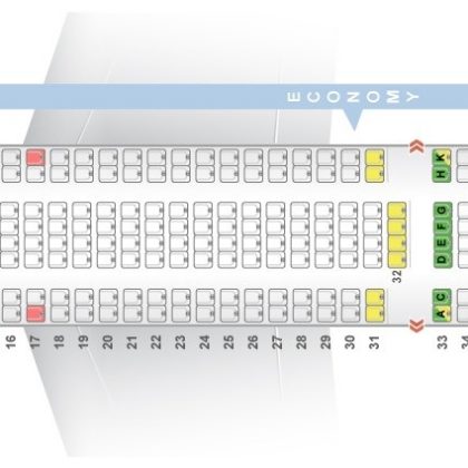 Seat map McDonnell Douglas MD-90 “Delta Airlines”. Best seats in plane