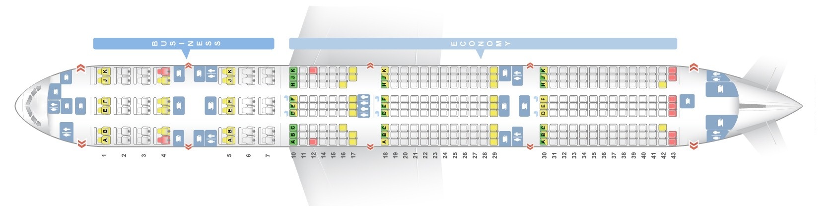 Qatar 777 300Er Seat Map | Map Of Garden