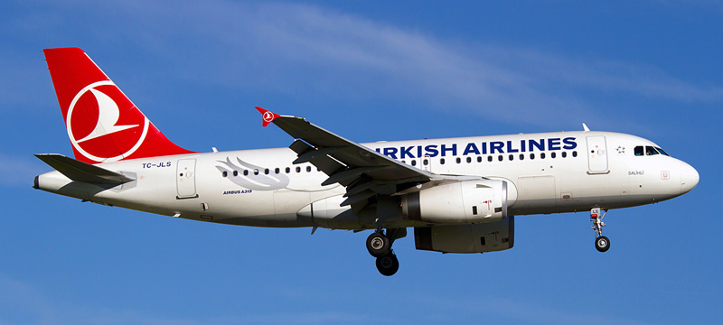 Airbus A319-100 Turkish Airlines. Photos and description of the plane